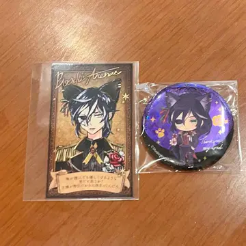 악마 집사와 검은 고양이 아쿠네코 난자 입장 혜택 홀로그램 캔뱃지 보스키