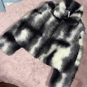 보아 블루종 숏 기장 자켓 모노톤 미사용 포켓 있음