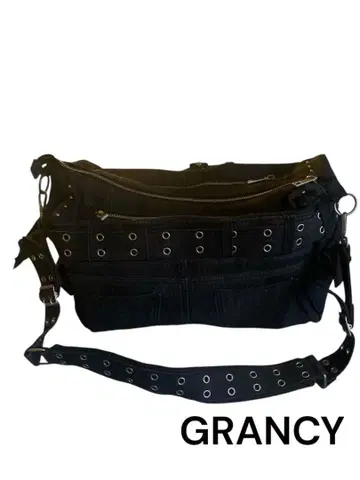 GRANCY 데님백 블랙