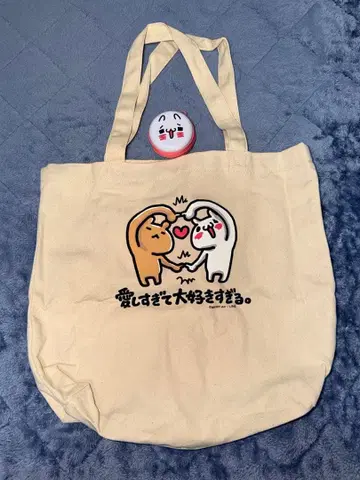 너무 사랑해서 너무 좋아하는 냥코와 곰 토트백 캔 케이스 2점 세트