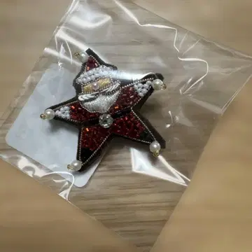칠리아 STAR 산타클로스 브로치 미사용 새상품