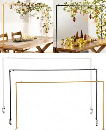 아이언 파티 프레임 화이트 웨딩 결혼식 브라이덜