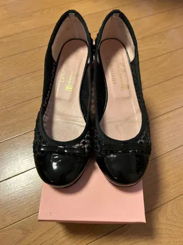 프리티 발레리나 엘레강트한 블랙 플랫슈즈