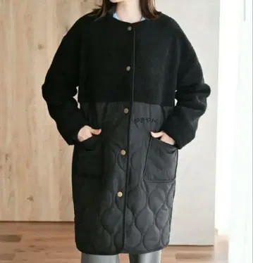 [ 새상품 ] MUMU 시마무라 보아 절개 퀼트 자켓 진한 블랙