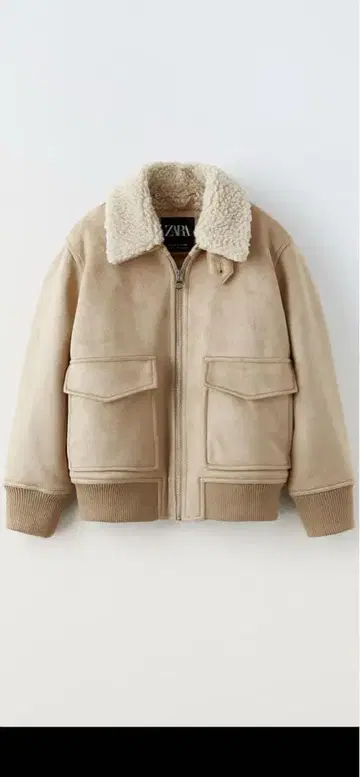 ZARA 페이크 봄버 자켓 새상품