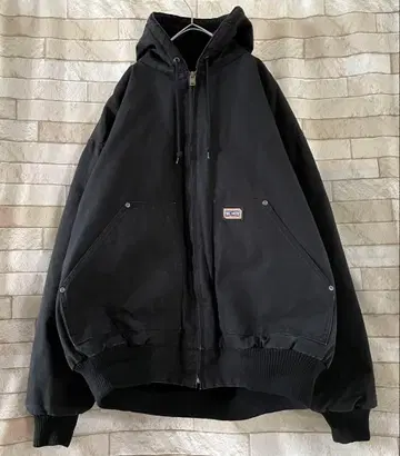 BIG SMITH 액티브 자켓 자수 러시아제 신살레이트 블랙 2XL