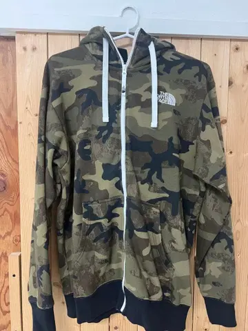 THE NORTH FACE 카모플라쥬 풀 집업 후드티