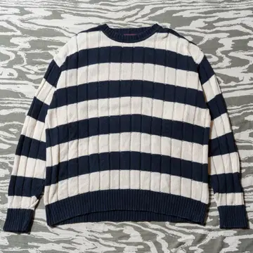 90s ROUNDTREE&YORKE 보더 코튼 니트 홍콩제