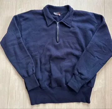 60s sportswear 하프 지퍼 맨투맨