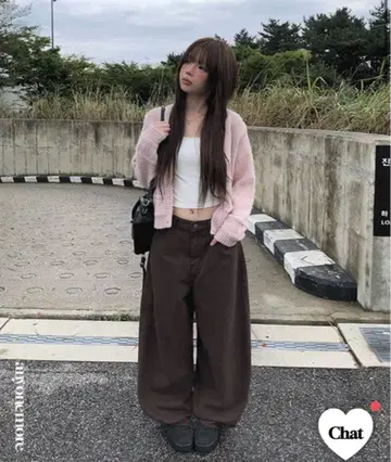 anyonemore 백 플랩 포켓 벌룬 와이드 코튼 팬츠