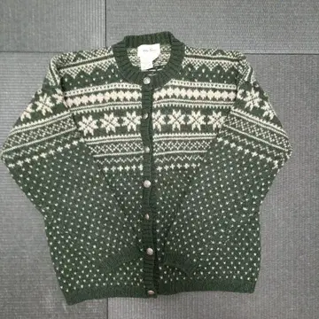 Eddie Bauer 페어아일 패턴 가디건 L 사이즈
