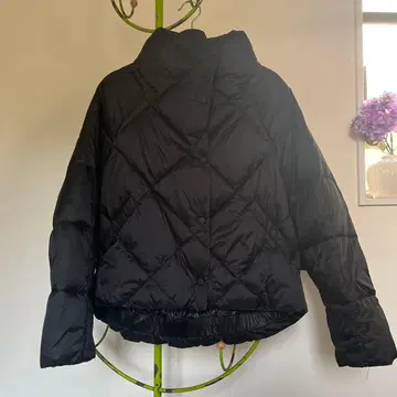 ZARA 블랙 충전솜 퀼팅 자켓 M