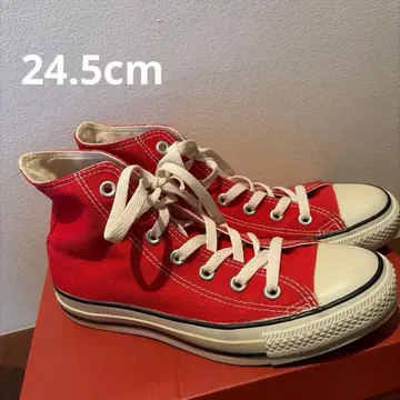 컨버스 올스타 레드 하이컷 스니커즈