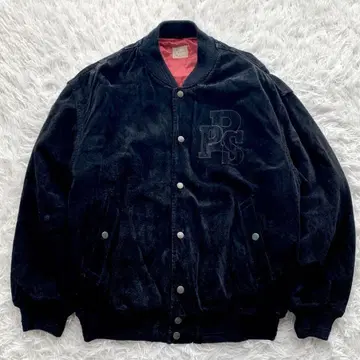 [레어] 페이턴 플레이스 올 가죽 스웨이드 바시티 자켓 L 퀼팅