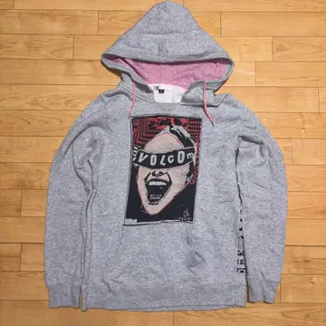 volcom 90s 페이스 프린트 후드티 서프계 y2k 그런지