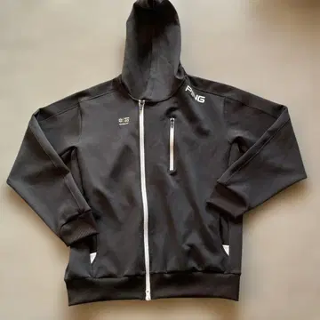 PING 블랙 후드티