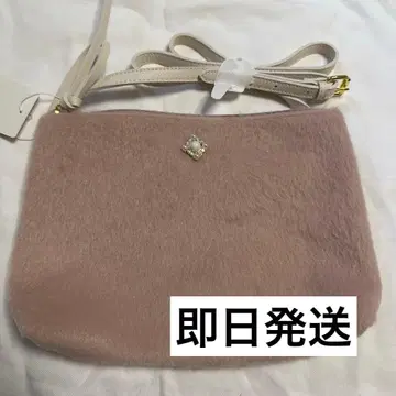 &chouette 핑크 퍼 숄더백