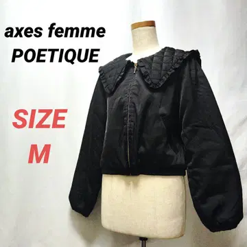 axes femme POETIQUE 세일러 카라 퀼팅 자켓 충전솜