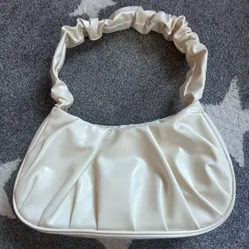 여성용 숄더백 화이트 지퍼 포함