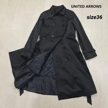 UNITED ARROWS P/C 글로스 트렌치코트 라이너 포함 36