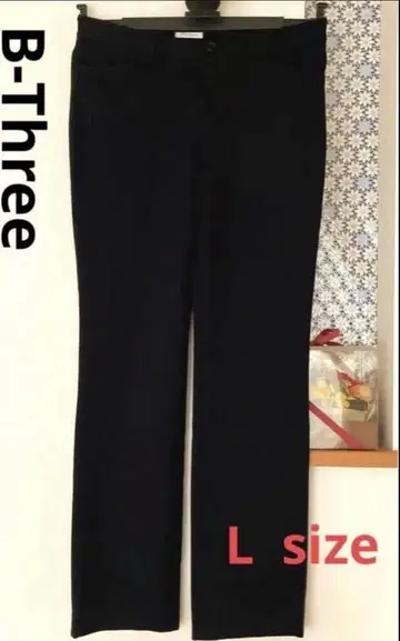B-Three 비쓰리 스트레치 스트레이트 블랙 팬츠