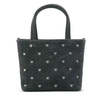 러브러리 페이러 러브러리 하트 하트 무늬 자수 토트백 그레이