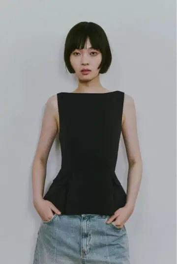 ZARA 페플럼 상의