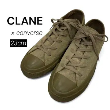 CLANE 컨버스 스니커즈 척테일러 스웨이드 카키 23cm