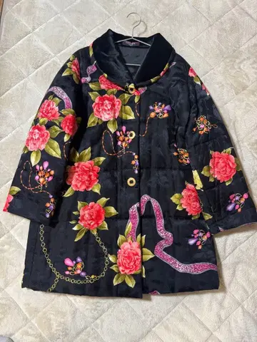 새상품급 LEONARD 레오나르 퀼팅 코트 루즈핏