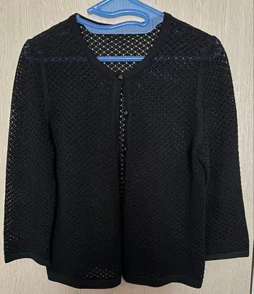 Lei Lian (레리안) 메쉬 7부 소매 가디건 블랙 새상품