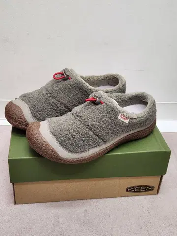 새상품 KEEN 하우저 3 슬라이드 그레이 슬립온 24.5cm