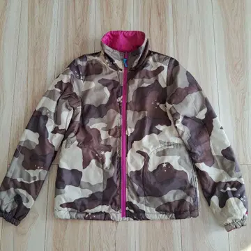X-girl 엑스걸 리버서블 자켓 카모플라쥬/핑크 M