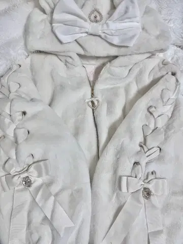 LIZLISA 리즈리사 토끼 귀 아우터 퍼 블루종