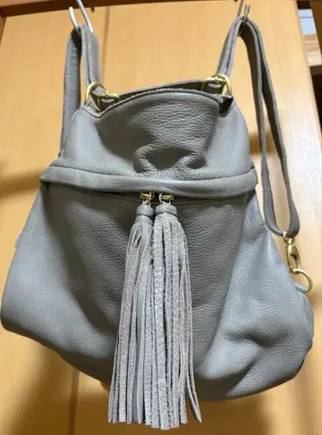 ear PAPILLONNER 3way 숄더 백팩 천연 가죽