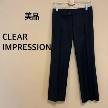 [새상품급] CLEAR IMPRESSION/여성용/팬츠/검정/블랙/무지