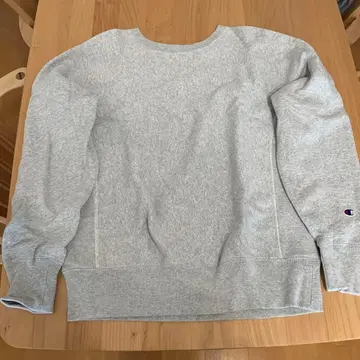 챔피언 리버스 위브 트레이닝복 맨투맨 그레이 무지 XL