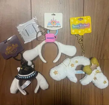 산리오 시나모롤 시나몬 미니 머리띠 참 3개 세트