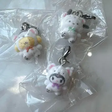 [ 미개봉 새상품 ] 산리오 캐릭터즈 메지루시 액세서리 후와후와 스노우