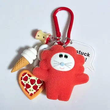 주렁주렁 키링 주렁주렁 가챠가챠 무뉴 빨간색