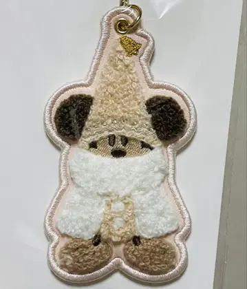 도쿄 디즈니 리조트 리루린린 키체인 화이트 베이지