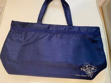 LAURA ASHLEY 네이비 토트백