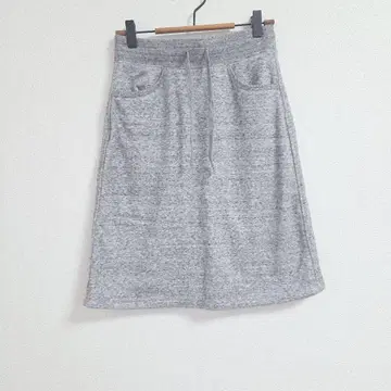 UNIQLO 속기모 맨투맨 스커트 그레이 여성용 무릎 기장 M