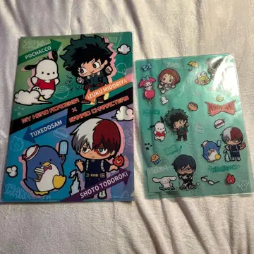 히로아카 산리오 콜라보 클리어 파일 책받침 미도리야 토도로키
