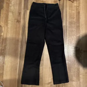 시루무린 스웨이드풍 슬릿 팬츠