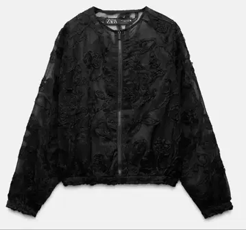 ZARA 스팽글 장식 시스루 구조 자켓