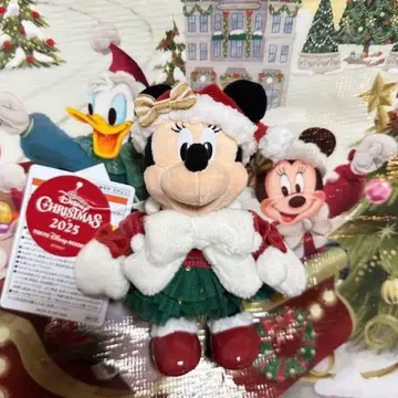 디즈니 크리스마스 릴린린 미키 미니 인형 배지