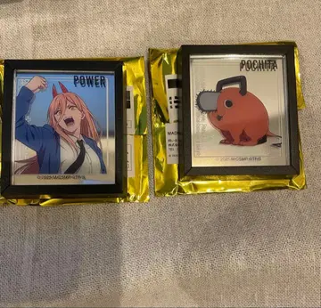 [세트] 체인소 맨 레제 편 프레임 마그넷 거울 파워 포치타