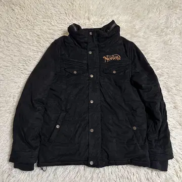 [ Norton ] 노튼 패딩 자켓 블랙 자수