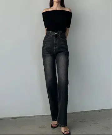 루엘레 하이웨스트 스트레이트 데님