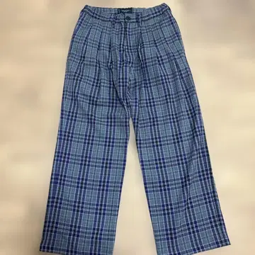 Milk boy 와이드 팬츠 체크 팬츠